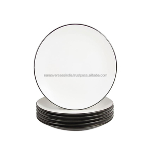 顶级陶瓷上菜盘时尚耐用，非常适合招待晚宴和日常使用，易于清洁 - Product Image 4