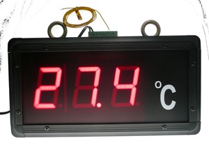 Pantalla de temperatura digital grande de LED, tipo K, PT100, 4-20mA, 2 unidades - Product Image 2