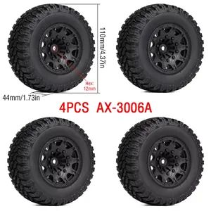 4x4ゴムタイヤホイールRC 1/10ショートコーストラック用ARRMA Traxxasスラッシュカー