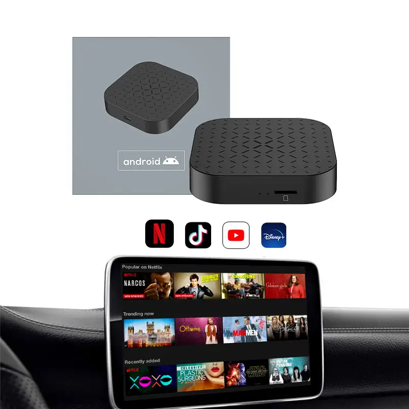 Carlinkit 2024 Magic Box Carplay Android 11 cajas Multimedia inalámbrico Android Auto Carplay USB Android Box para coche