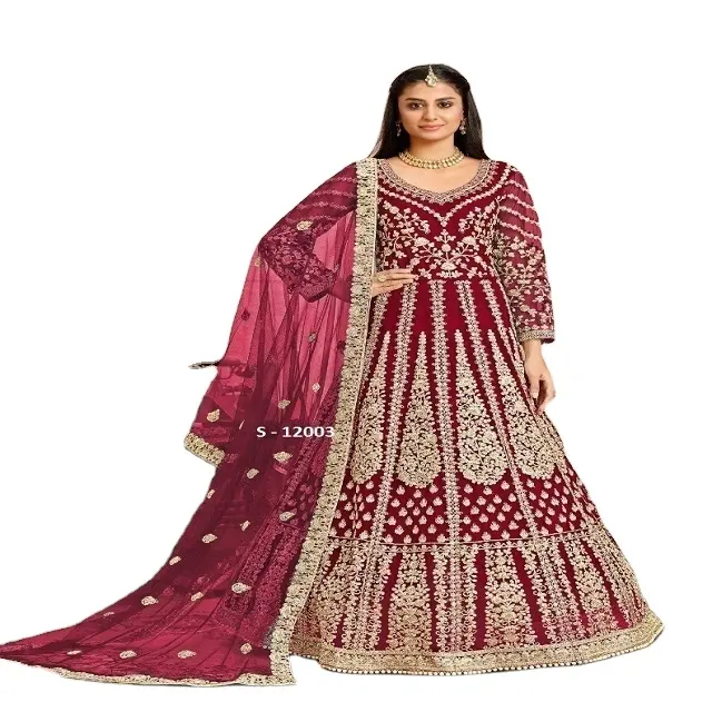 Новейший дизайн, Женский костюм сальвара для свадьбы, повседневное индийское платье Salwar Kameez по оптовой цене