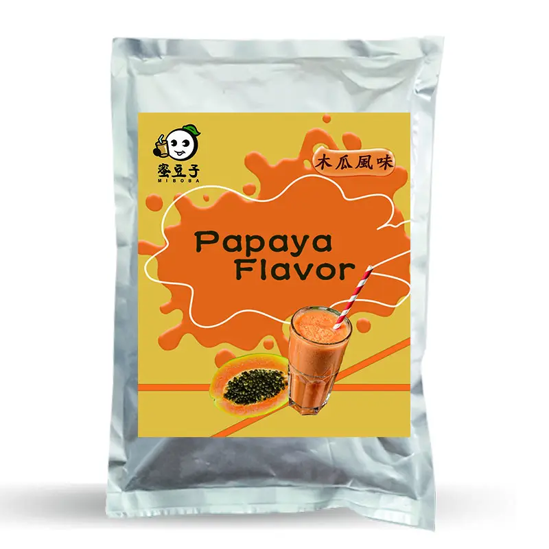 Taiwan instant Papaya flavored milk tea powder