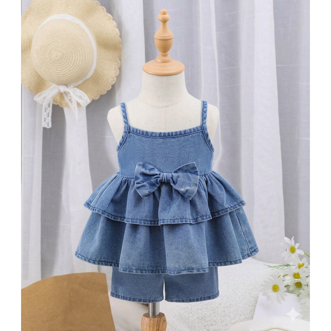 Denim lavado azul claro