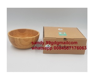 Çevre dostu 100% doğal bambu el yapımı yuvalama Vintage hayvan seti ev restoran parti sofra için salata kasesi kaşık çatal - Product Image 4