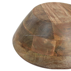 Indische Export qualität hand gefertigte Holz Meena Print Keramik Servier schale für Lebensmittel Geschirr Geschirr Küchen geschirr aus Kokosnuss