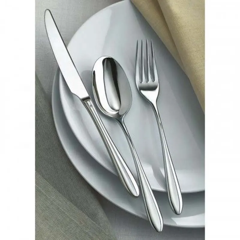 Hochwertige Nahost Logo Metall griff Großhandel Messer Gabel Löffel erstaunliche Besteck Set Edelstahl Modernes Besteck