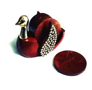 工艺品鸭形木制茶垫餐桌套装 - Product Image 1