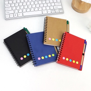 Spiral <strong>Notebook</strong> Steno Pads Lined Notepad <strong>with</strong> Pen in Holder Sticky <strong>Notes</strong> and Page Marker <strong>Colored</strong> Index Tabs for School Office - Product Image 2
