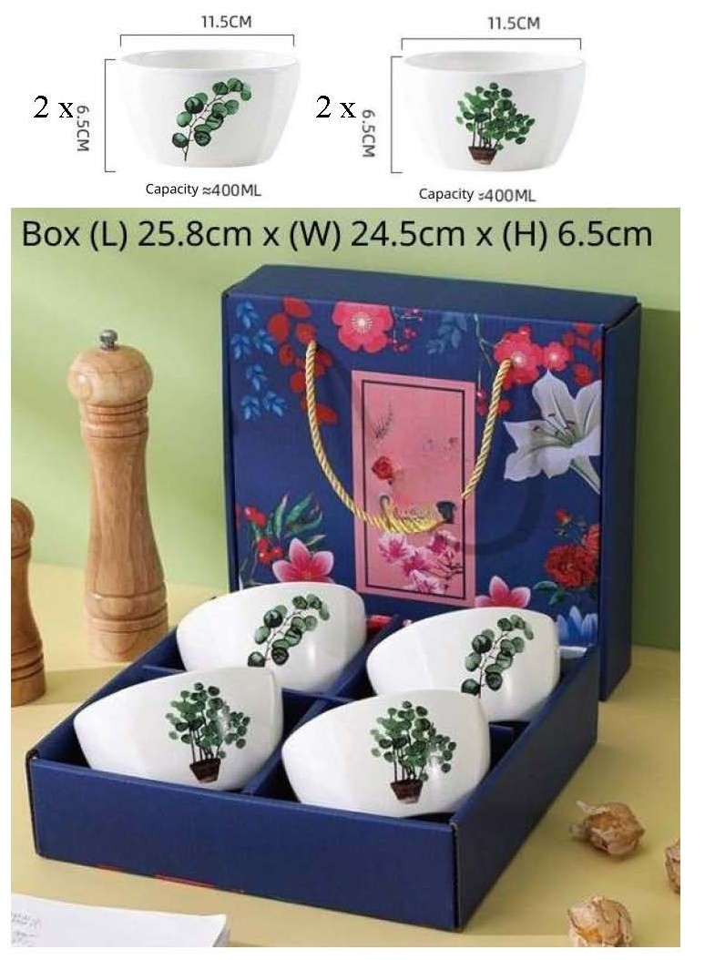 Ensemble de 4 bols de 11,4 cm (4,5 po)
