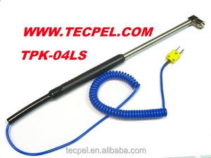 TECPEL TPK-04LS Type-K熱電対表面センサー、ハンドヘルド表面温度センサー、金属表面の温度 - Product Image 2