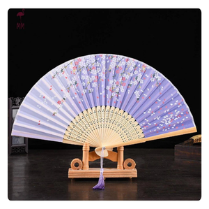 美丽的蓝色竹制手扇-热销产品2024-礼品和装饰的理想选择-独家设计 - Product Image 5