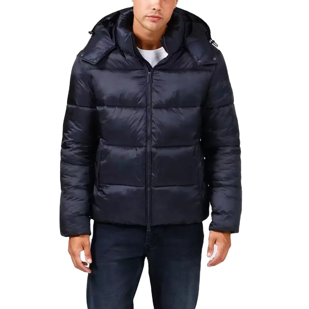 Oem uomo personalizzato cappotti imbottiti Bubble piumino cappotto caldo trapuntato inverno uomini giacca imbottita cappotti uomo