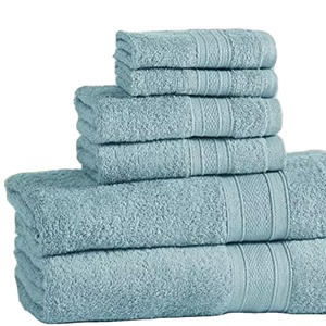 Pakistan fabrika özel düz Dobby Terry % 100% pamuk banyo havlusu kalın en yumuşak organik düz özel logo havlu - Product Image 2