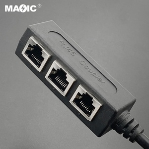 Cable divisor RJ45, adaptador de interruptor de red de 1 a 3 puertos para conector CAT5 CAT6 LAN Ethernet - Product Image 6