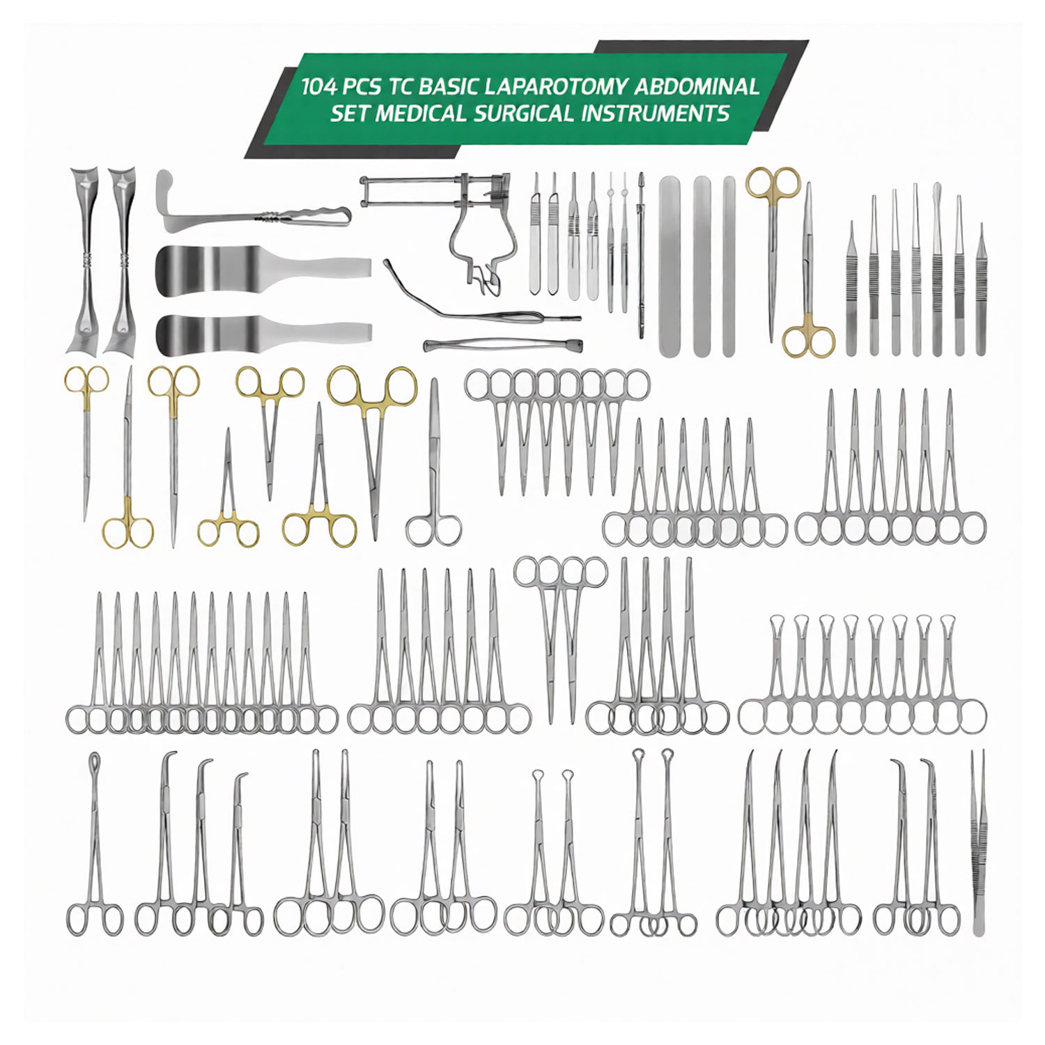 Set abdominal de laparotomie de base