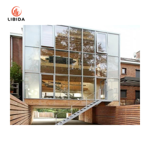Sistema di rivestimento della parete della tenda del bastone di alluminio del telaio di alluminio strutturale a prova di perdite per le facciate commerciali - Product Image 4