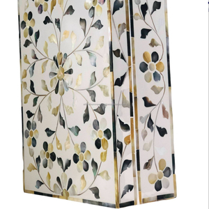 Doğrudan üretim özel Logo küçük ahşap kutu el işi kakma anne inci kemik reçine kakma iş hint fabrika tedarikçisi - Product Image 1