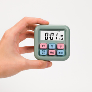 Semplice orologio da parete con timer digitale con zucchero quadrato orologio da parete con conto alla rovescia silenzioso per imparare l'orologio per bambini - Product Image 6