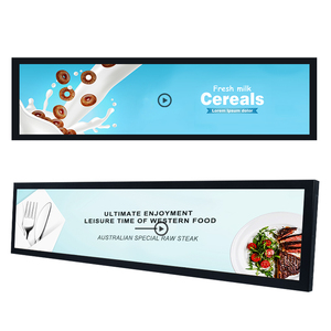 Sunworld 36.6 ''WiFi Rj45 rete LCD Digital Signage lettore Ad barra allungata tipo scaffale LCD schermo negozio Display pubblicitario LCD - Product Image 6