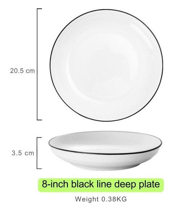 8" deep Plate