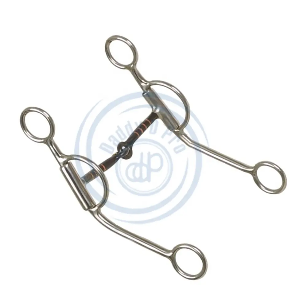 Personalizar Boca Articulada Argentina Curb Bit Boca Doce De Aço Inoxidável Cônico Argentino Snaffle Instrumentos Veterinários