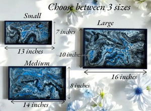 Humran ihracat pürüzsüz Luxe epoksi reçine tepsi el işi kek kalıpları pişirme araçları için benzersiz tarzı ile güzel - Product Image 6