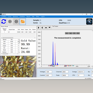 Probador de pureza de oro Pantalla táctil de laboratorio Prueba de oro Analizador de metales preciosos XRF Espectrómetro de fluorescencia de rayos X - Product Image 6