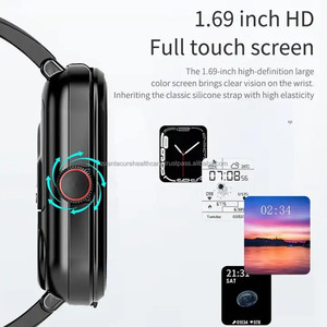 2024 QC T2 2合1 TWS超薄1.91英寸触摸屏V22智能手表ANC无线耳机运动健身智能手表IP67