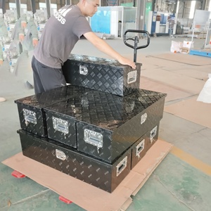 卡车工具箱拖车钥匙锁铝工具箱铝工业工具储物箱箱 - Product Image 6