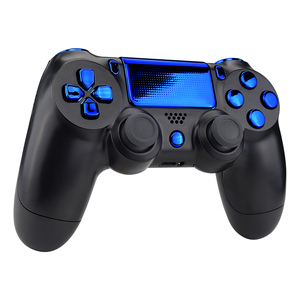 Juego completo de botones cromados azules personalizados para el modelo del controlador PS4-Kit de reemplazo de EXtremeRate - Product Image 3