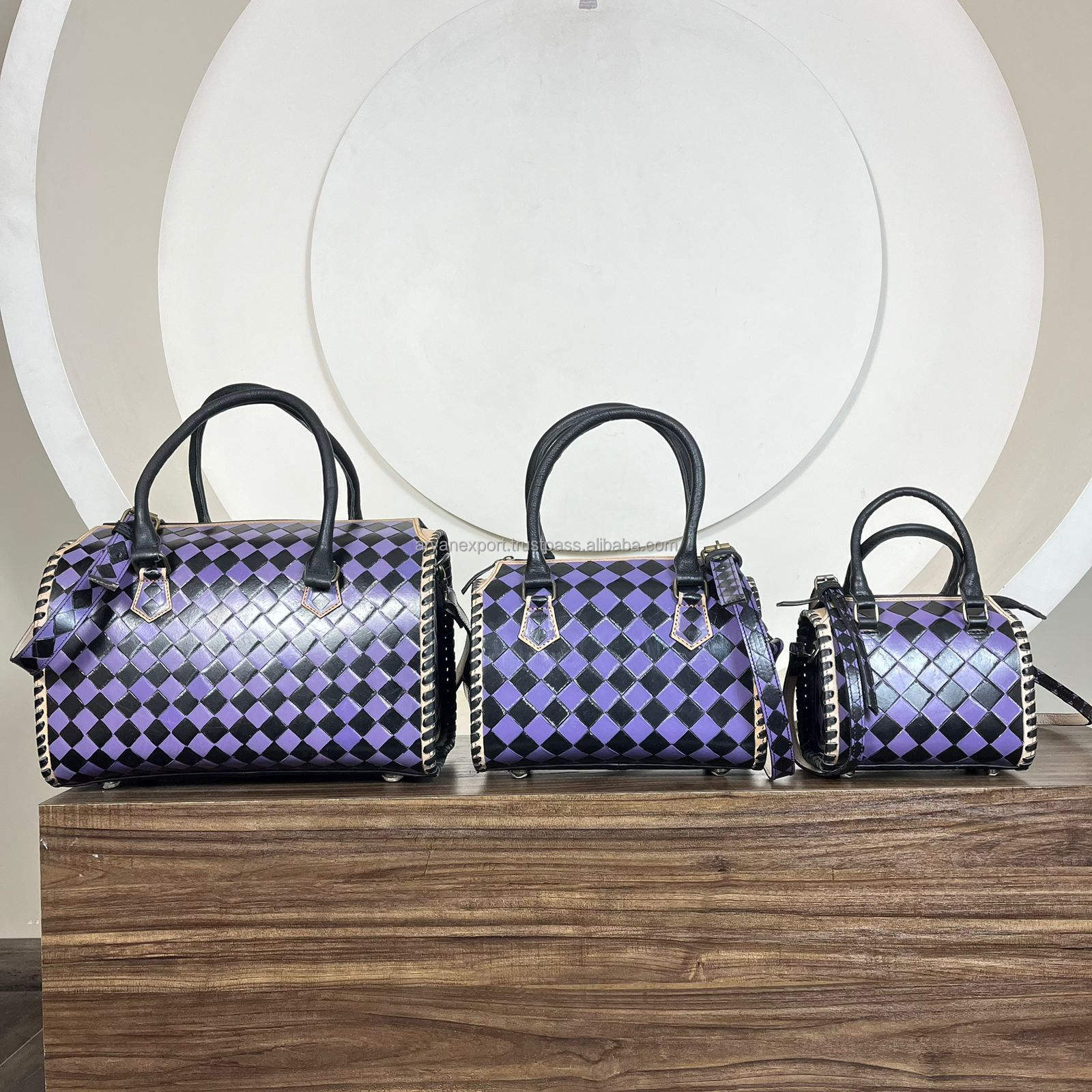 Purple & Black Checkered