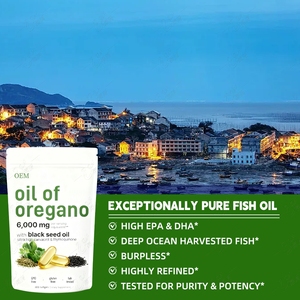 Siyah tohumu yağı ile organik Oregano yağı Softgels Carvacrol Thymol destek Oregano yağı ve siyah tohum yağı yumuşak jel kapsüller - Product Image 2