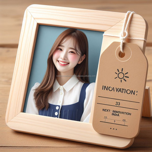 Kişiselleştirilmiş ahşap fotoğraf çerçevesi 4x6 ve 6x8 boyutları ev dekorasyon için klasik tarzı hatıra ekran - Product Image 4