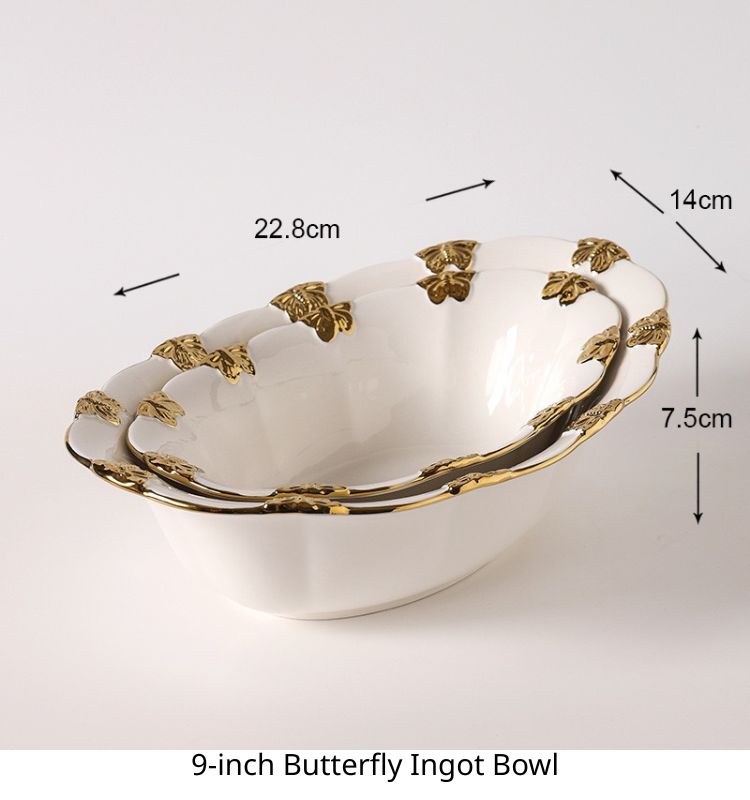 9-inch Butterfly Ingot Bowl
