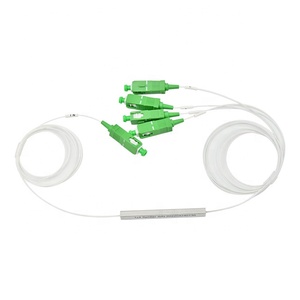 FBTスプリッターSCLC APC UPCPLCスプリッター1x2ミニ鋼管G652D G657A 0.9mm 1x2 for FTTH 4G TCP Networks光ファイバースプリッター - Product Image 1