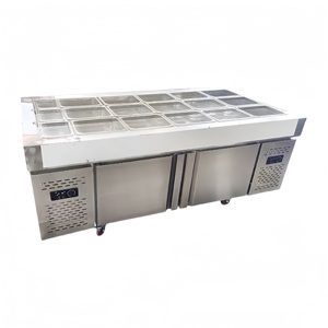 Mở tủ lạnh hiển thị bảng với ướp lạnh worktop tủ đông cho các món ăn lạnh dưa chua trái cây sữa chua hoàn hảo cho các quán cà phê và quán rượu - Product Image 1