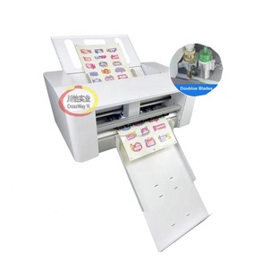 Automatic CCD Label <strong>Cutter</strong> Double Dual Head Bladers Cutting Machine With Creasing 2 in 1 Function - Product Image 2