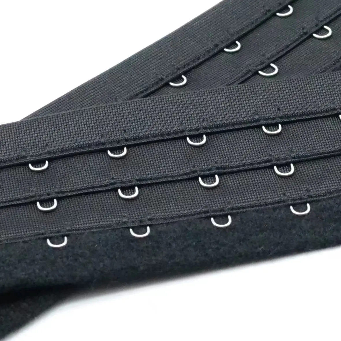 Fabricant direct Accessoires de sous-vêtements Polyester Boutons à longue boutonnage Réglage du corset Trois rangées Treize Extension de soutien-gorge