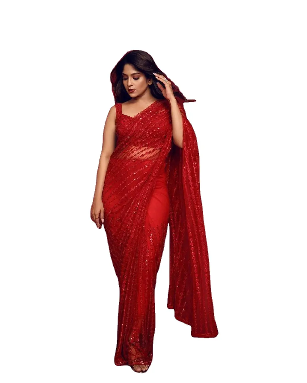 Uniforme de algodón y seda Zari Border Lace Saree y estampado MIX Uniforme Crepe Silk Saree y Bridal Sari para mujeres y niñas