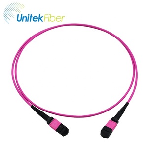 MPO cable 4.5m/15FT 12 24 Cores OM4 OM3 MPO fibre OS1 OS2 g657a mpo fiber patch cord PVC OFNR OFNP <strong>MTP</strong> jumper - Product Image 3