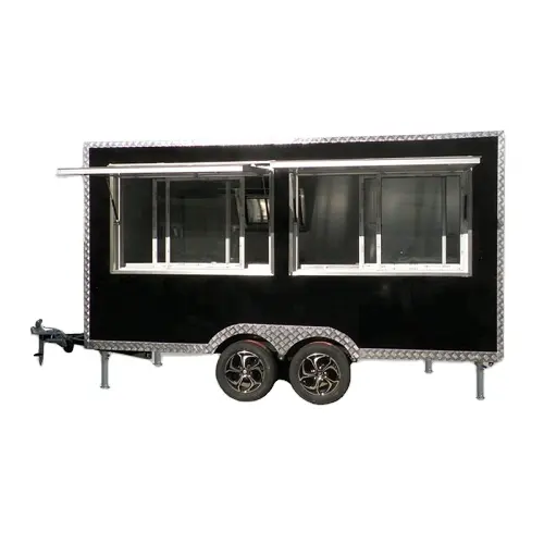 Mobile food truck 7.5ft dining car food trailer for Europe vendors hot dog food cart