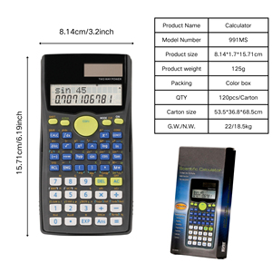 関数電卓FX991MS大学中学生数学401関数関数関数Calculadora