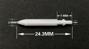 10/confezione 0.5/0.7/1.0/2.0/3.0/4.3/4.5/5.0mm scalpello tondo fine punta piatta nylon acrilico poliestere sostituzione pennarello pennino