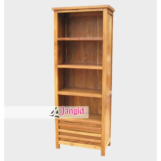 In legno massello di legno di teak libreria a giorno