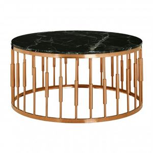New Arrival White Marble Top Coffee Table With Stainless Steel Base for Living Room Center Table High Quality Side Tables