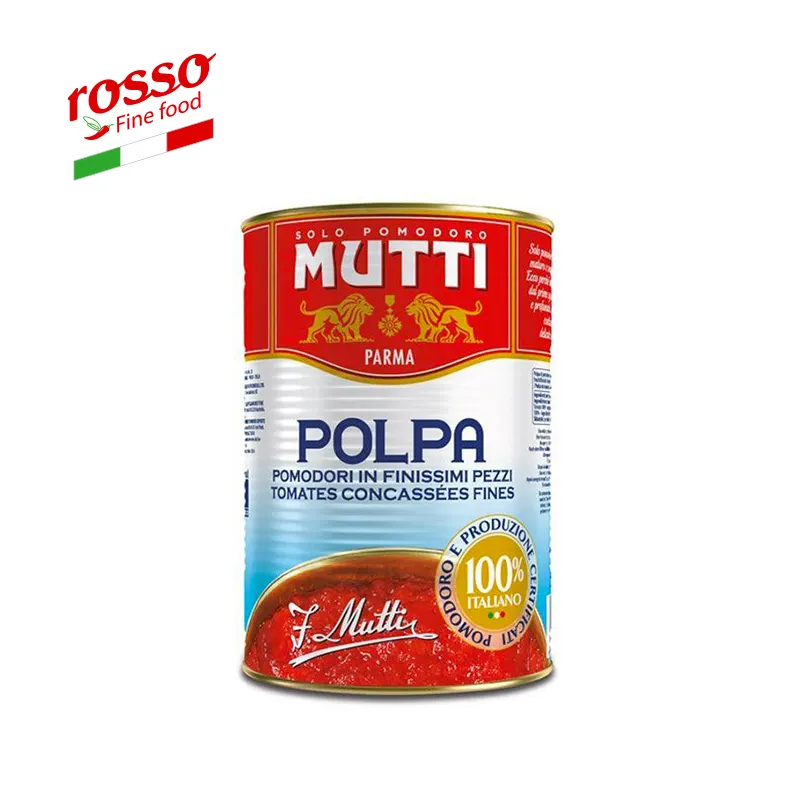 Hergestellt in Italien 4050 g Mutti Pulp Tomaten in Finis simi Stücke Tomaten Passata di Pomodoro Emilia Romagna Italia