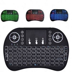 Air Mouse-miniteclado inalámbrico I8, 2,4G, con panel táctil, portátil