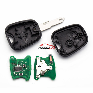 Için peugeot 2 düğme uzaktan kumanda 433Mhz ID46 çip için <span class=keywords><strong>206</strong></span> ve Toy43 bıçak seçin anahtar kabuk
