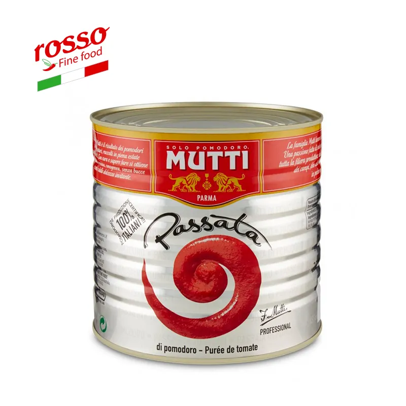 Purea di pomodoro Mutti 2.5Kg pomodori di purea di alta qualità gusto fresco in scatola 100% pomodori italiani dolci al forno Emilia italiana