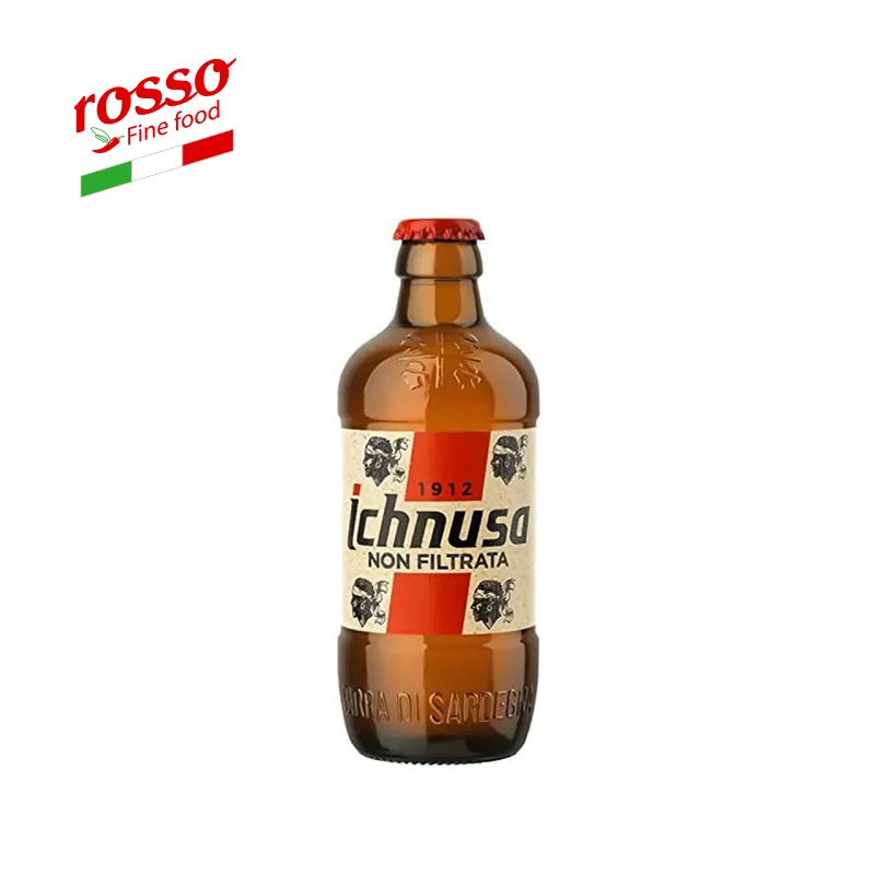 -Hecho en Italia Ichnusa Lager sin filtrar cerveza 33 Cl Pasteurimd cerveza frutas y verduras cerveza 0,33Kg 4,7% de Alcohol botella de 330 Ml